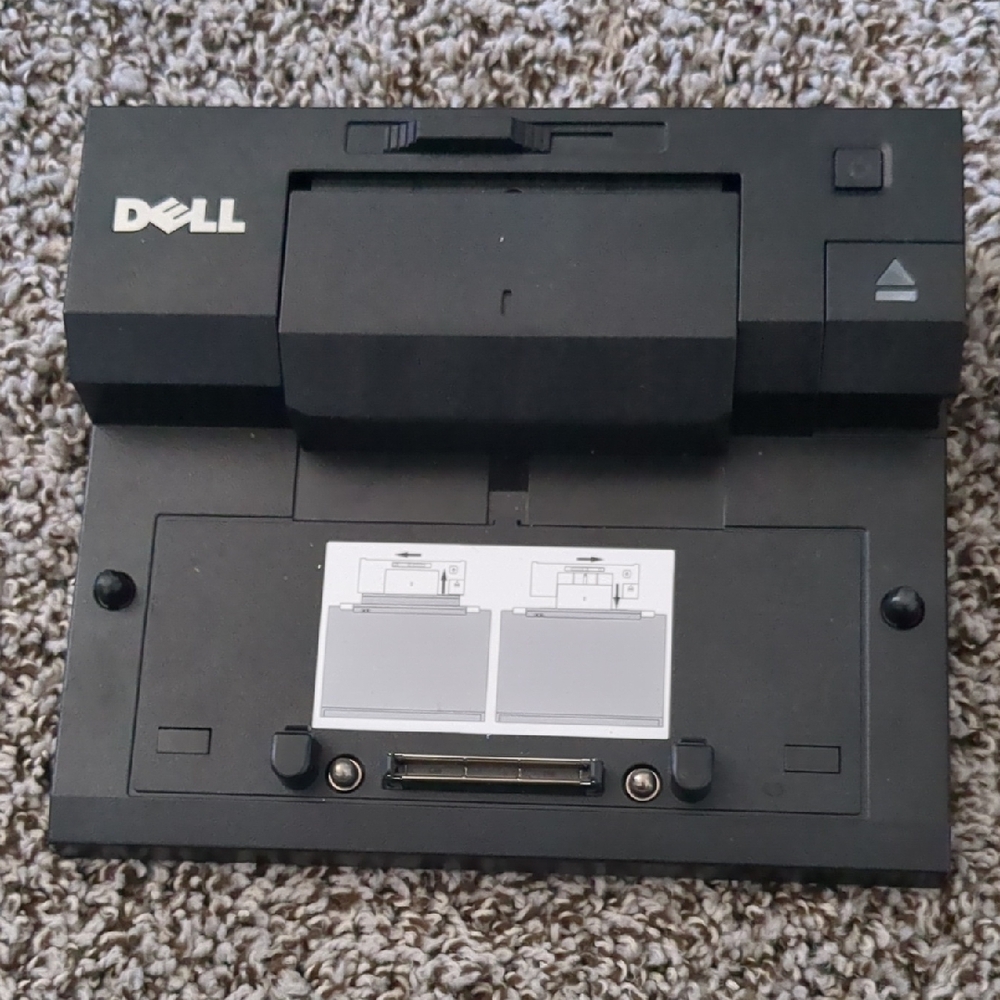 Dell Black Laptop Docking Cradle with Connector Port
